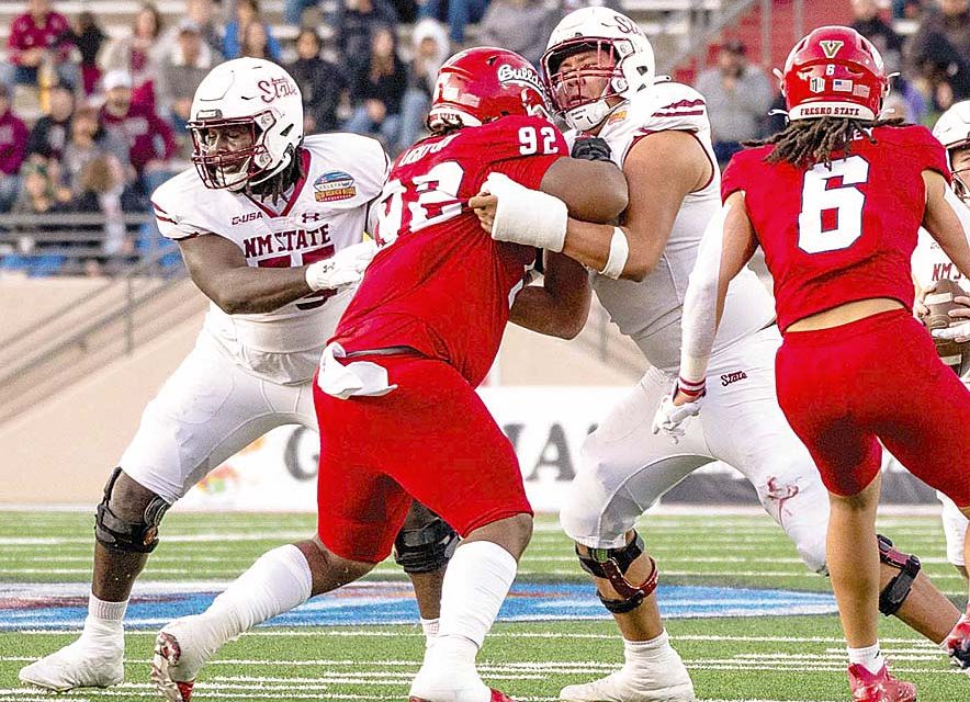 From walk-on to starter: Diné football player reflects on journey on NMSU team