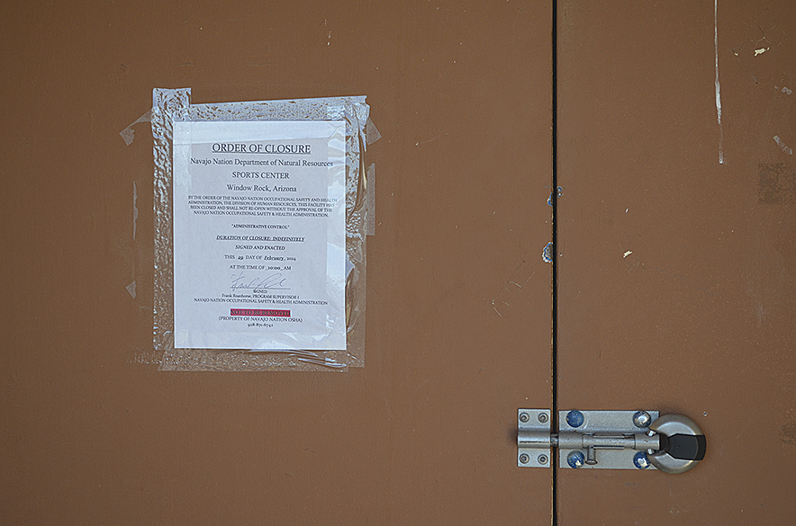 Window Rock Sports Center closed for inspection