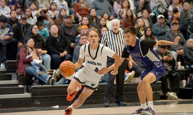 Navajo Prep boys still working out the kinks Eagles open the season <br>with 63-54 win over Miyamura