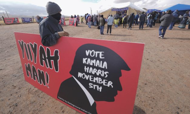 Stormy weather doesn’t deter Democratic rally in Dilkon