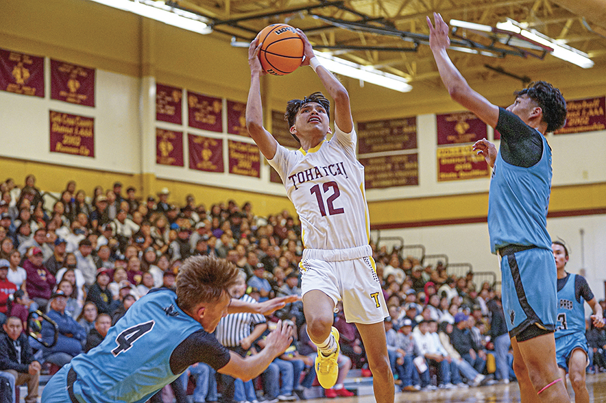 Tohatchi boys shoot lights out in win over Navajo Prep