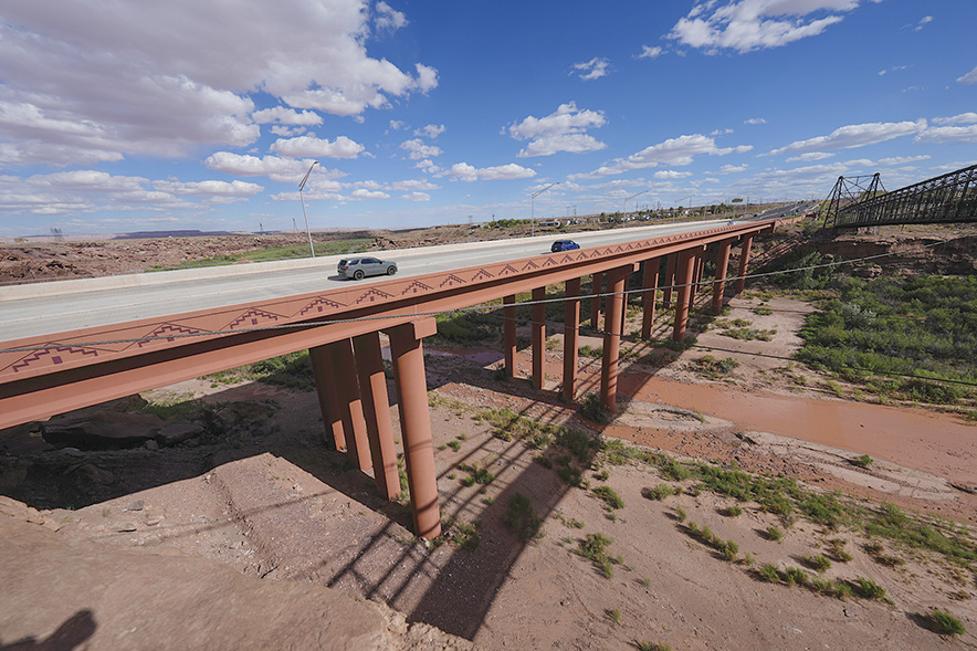Navajo Code Talker’s name now spans Cameron bridge