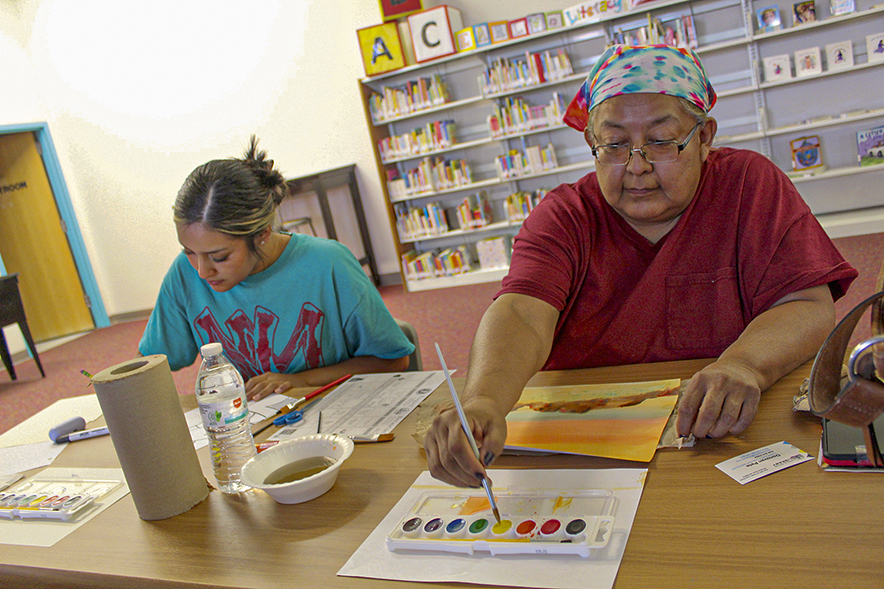 Art as medicine: Khalid Honie leads healing workshop at Navajo Nation Library